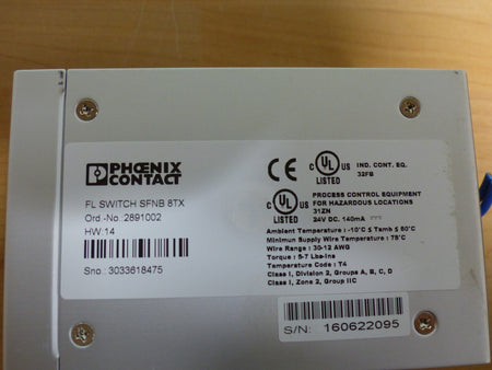 Phoenix Contact FL SWITCH SFNB 8TX  HW:14 used
