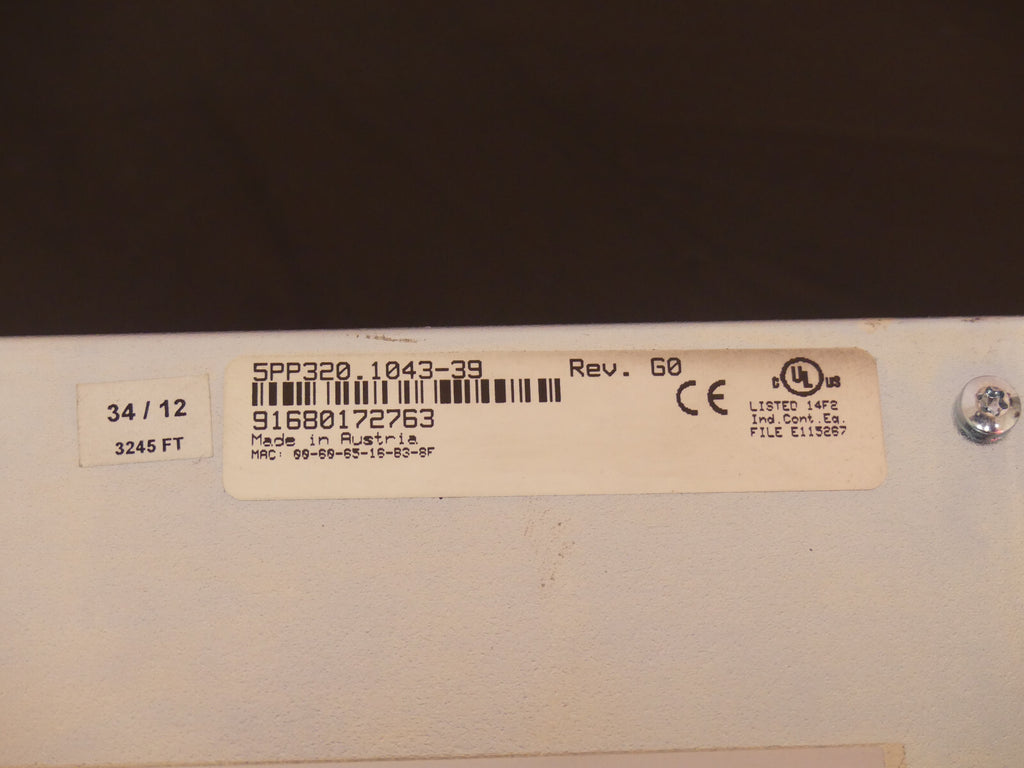 B&R Power Panel 300 5PP320.1043-39 rev.G0