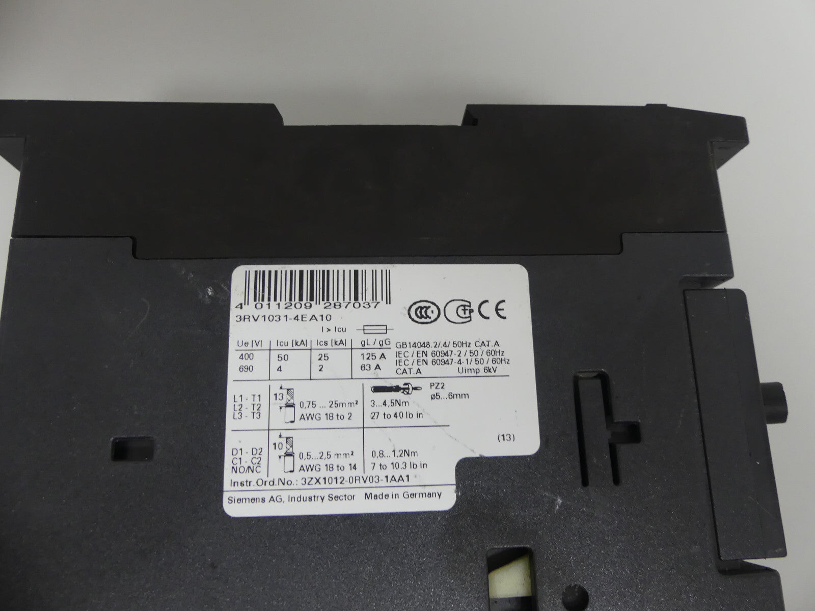Siemens 3RV1031-4EA10