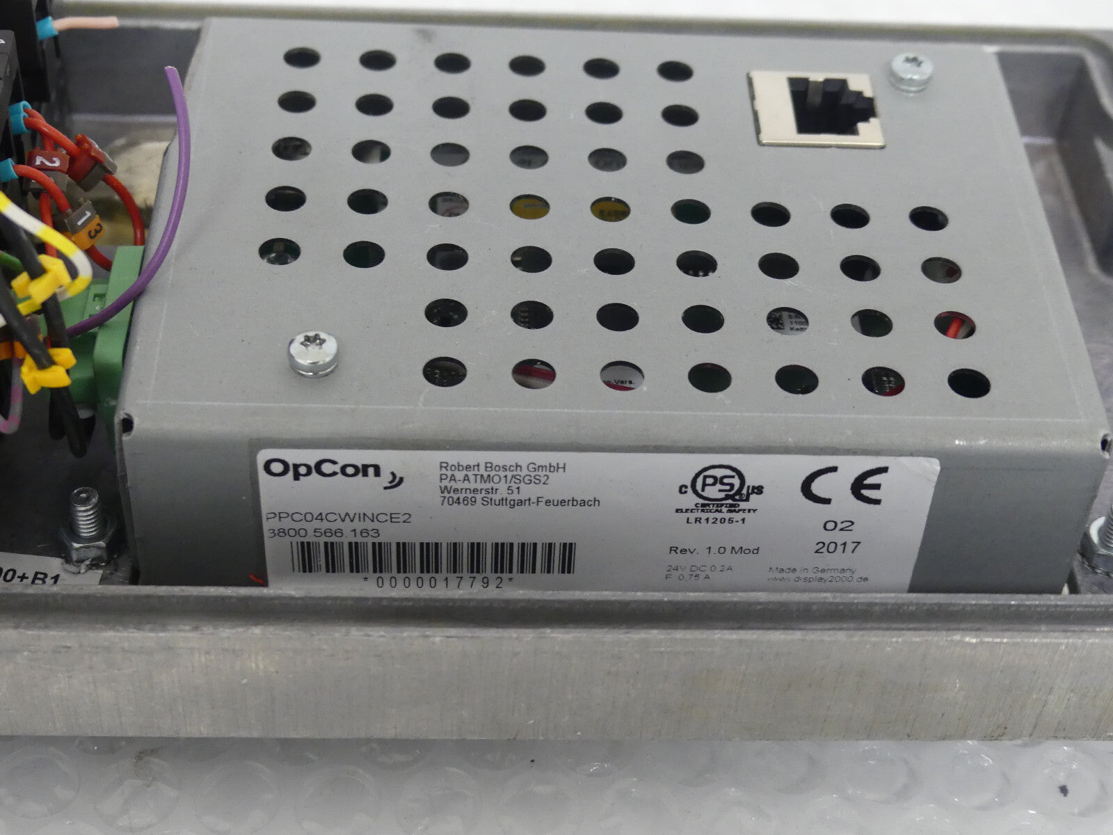 Bosch Mikro Panel,OPCON,PPC04CWINCE2 3800.566.163