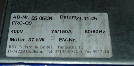 RST ELEKTRONIK FRC-Q9 VVVF