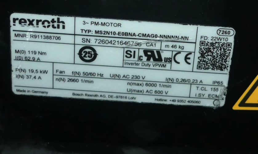 REXROTH MS2N10-E0BNA-CMAG0-NNNNN-NN