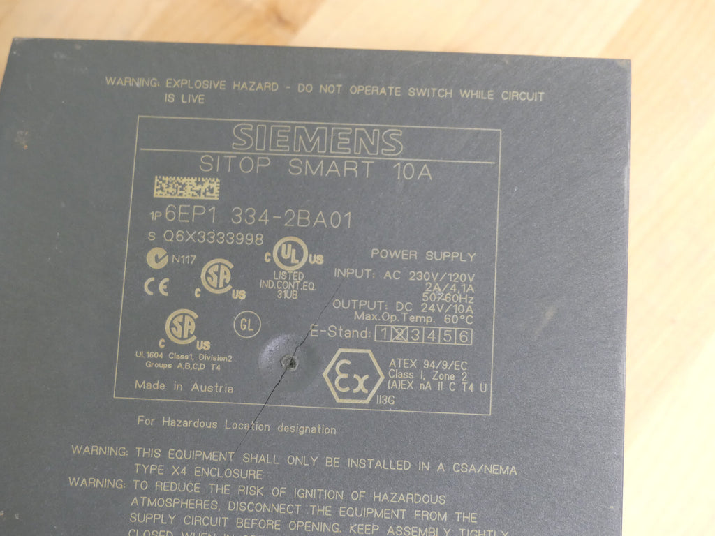 SIEMENS Simatic Sitop Smart 10 A    6EP1 334-2BA01 / 6EP1334-2BA01 E:2