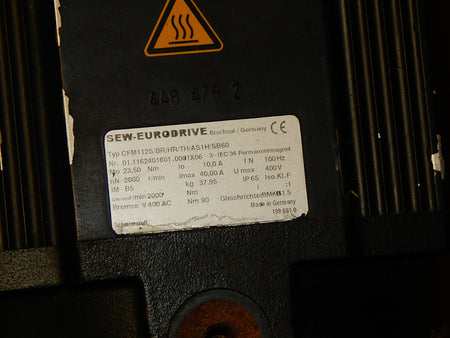 SEW Eurodrive Servomotor  Typ: CFM112S/BR/HR/TH/AS1H/SB60  Used