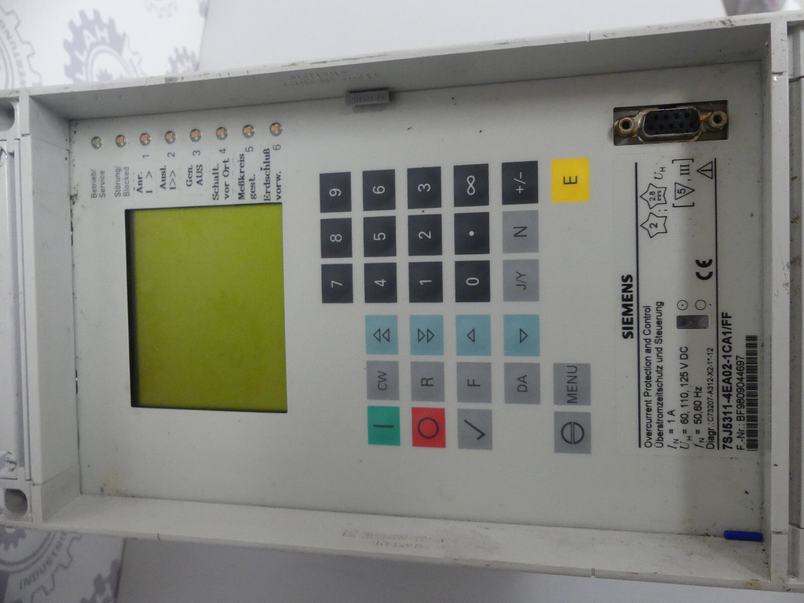 Siemens 7SJ5311-4EA02-1CA1/FF Überstromseitschutz