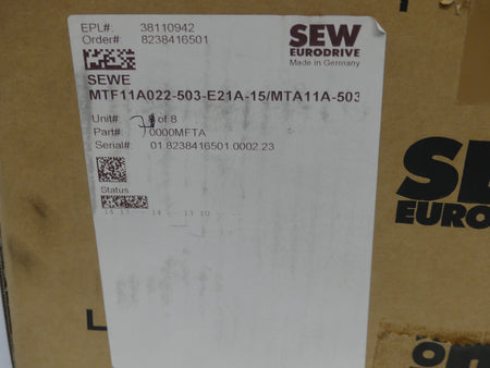 SEW MTF11A022-503-E21A-15/MTA11A-503