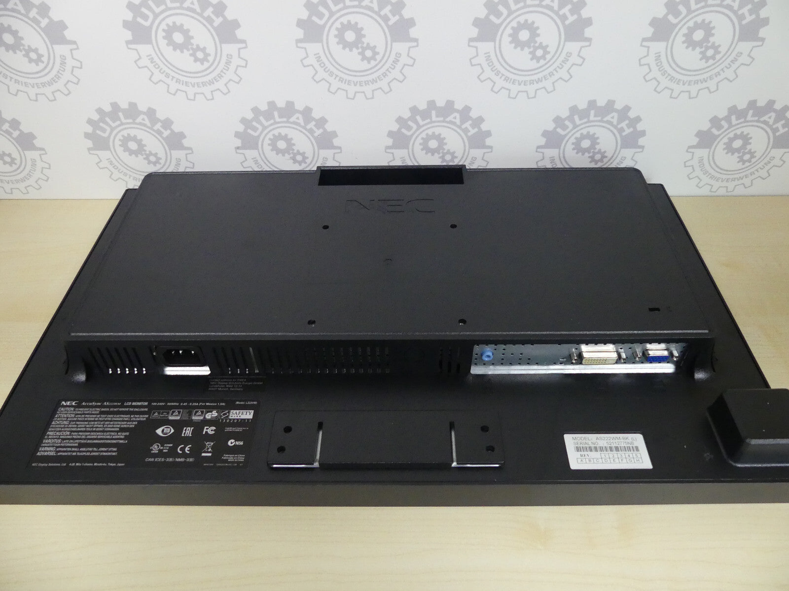 NEC ACCUSYNC AS222WM LCD Monitor L222VW