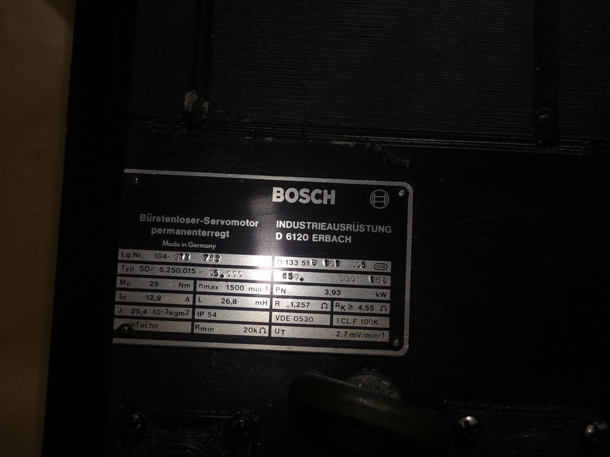 Bosch SD-B5.250.015-05.000 Bürstenloser Servomotor
