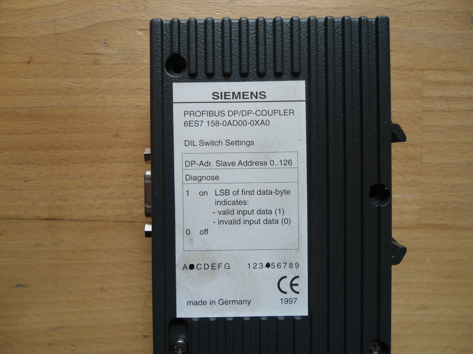 SIEMENS PROFIBUS DP/DP-COUPLER 6ES7 158-0AD00-0XA0 // 6ES7158-0AD00-0XA0