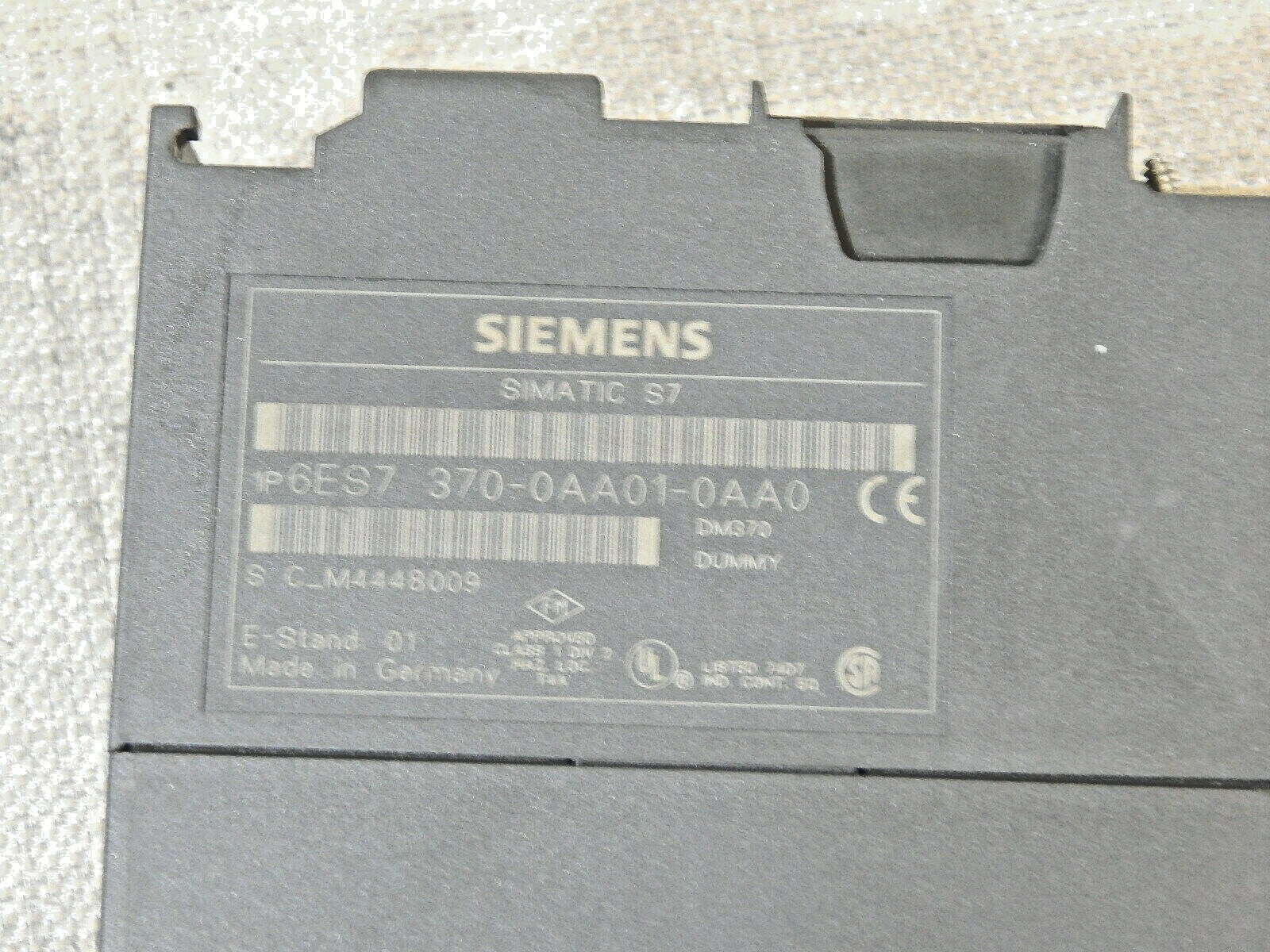 SIEMENS  SIMATIC  6ES7370-0AA01-0AA0 / 6ES73700AA010AA0,  Used 