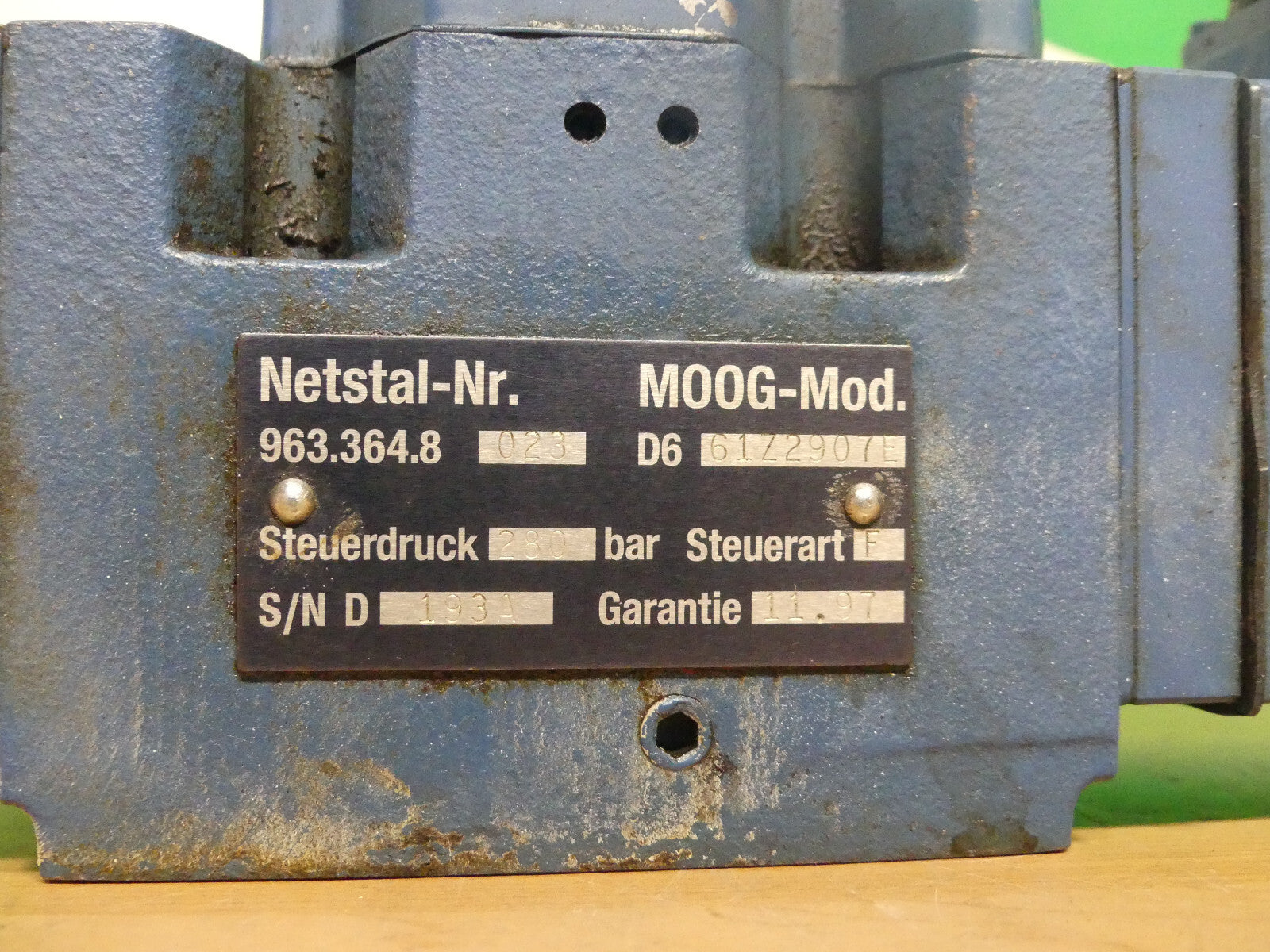 Netstal Moog Servo Jet D661Z2907E  963.364.8023  280bar