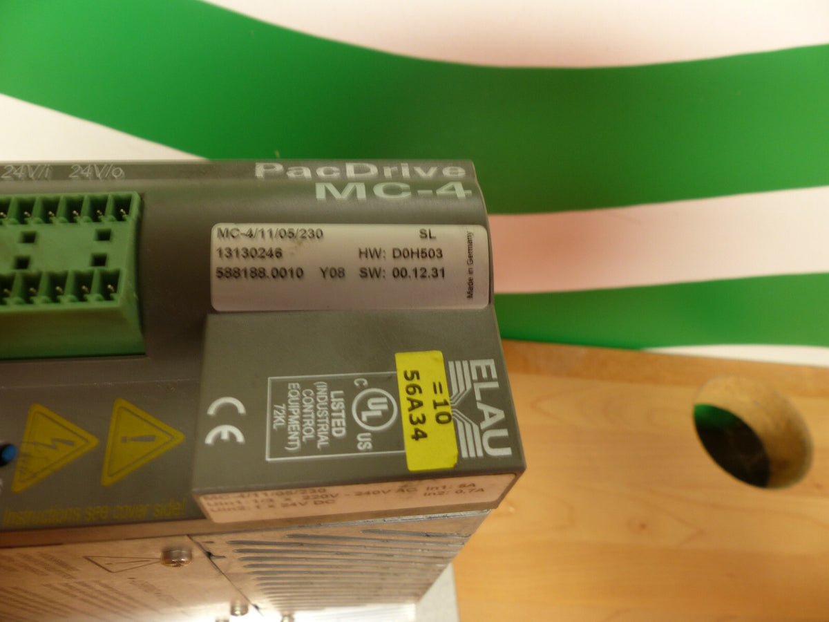ELAU PAC DRIVE MC-4 SERVO AMPLIFIER 13130246 // MC-4/11/05/230