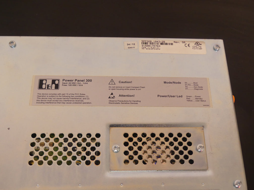 B&R Power Panel 300 5PP320.1043-39 rev.G0