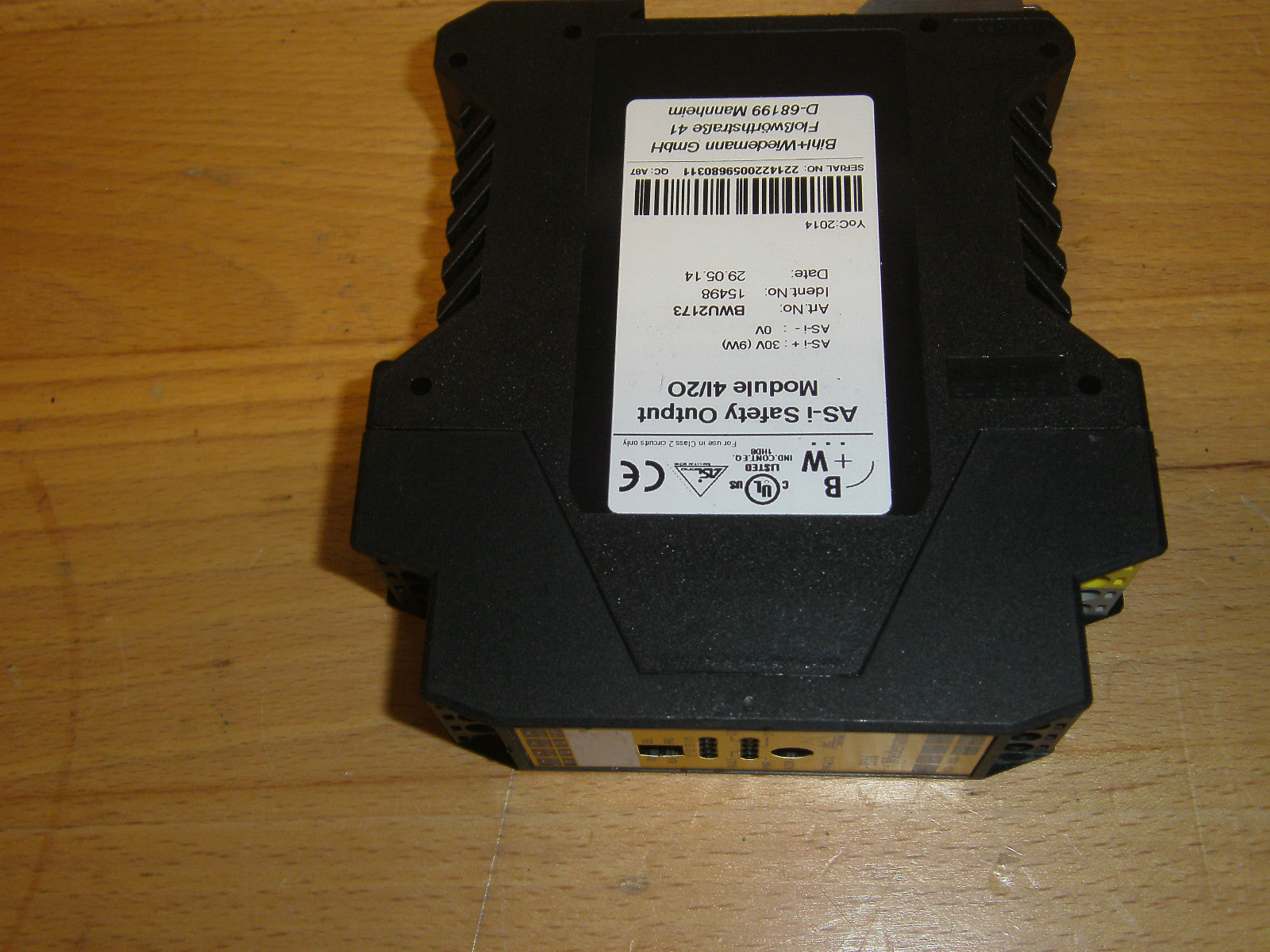 Bihl+Wiedemann AS-i Safety Output Module 41/2O Typ.BWU2173 used