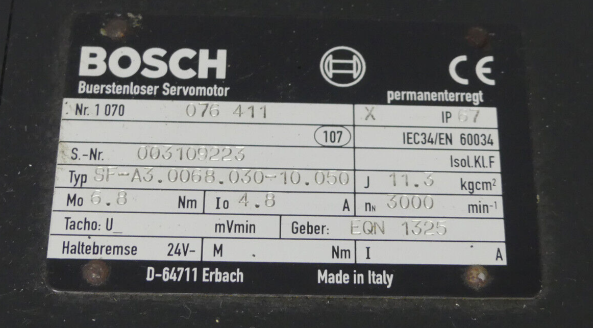 Bosch Servomotor SF-A3.0068.030-10.050