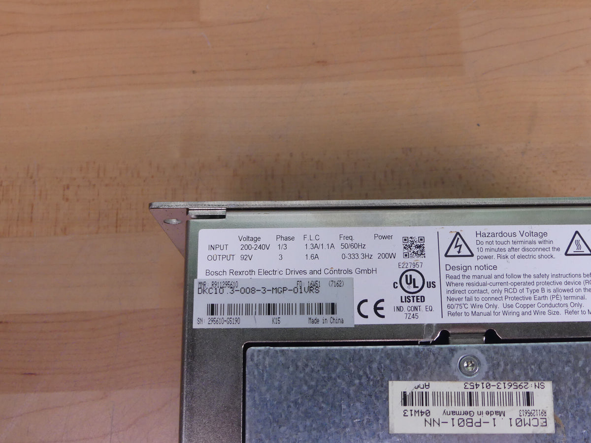 Rexroth Indramat Ecodrive DKC10.3-008-3-MGP-01VRS+ ECOM01.1-PB01-NN  beschädigt