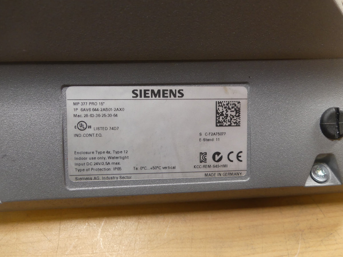 Siemens 6AV6 644-2AB01-2AX0   6AV6644-2AB01-2AX0 Beschädigt s.Bilder