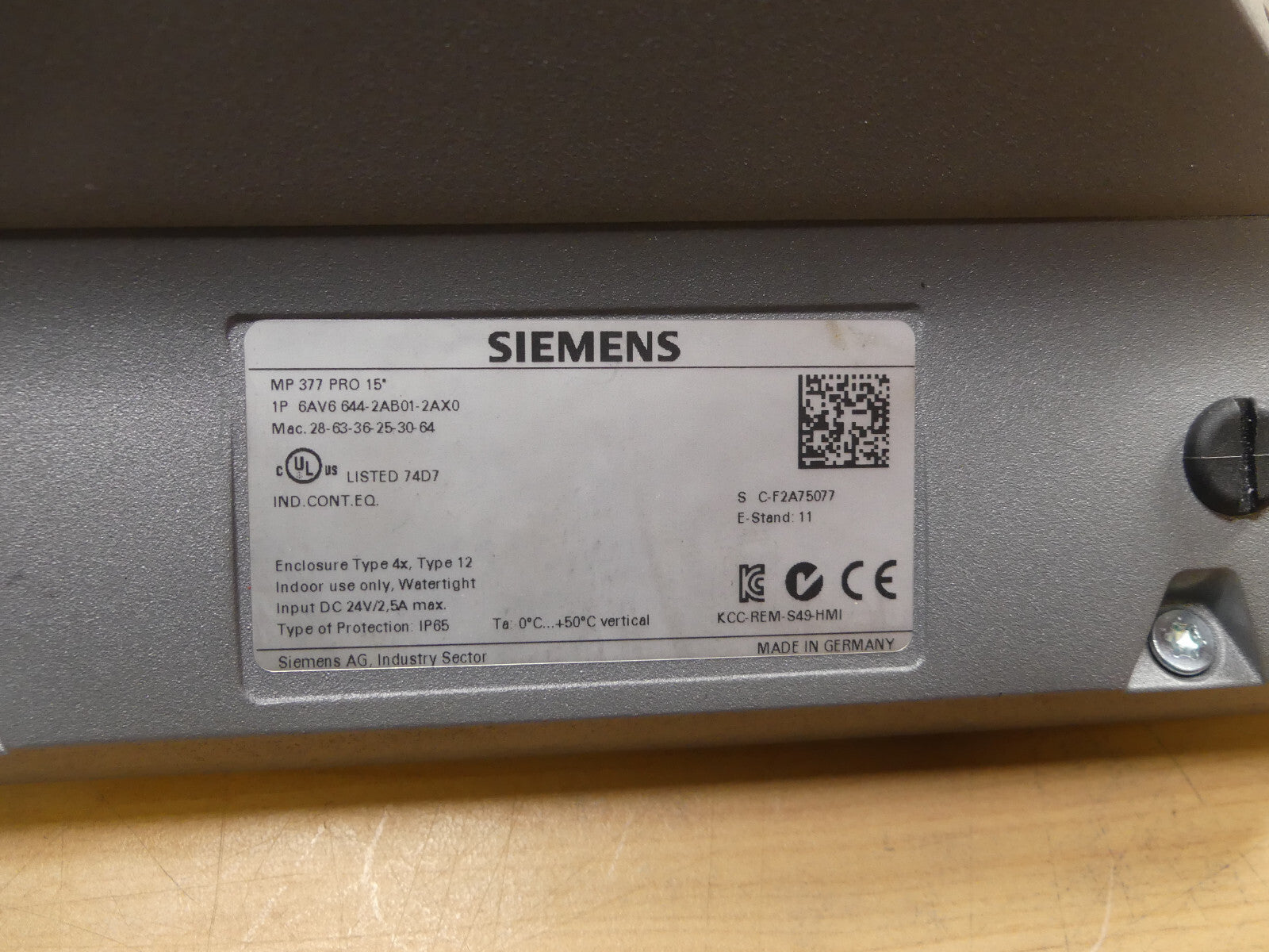 Siemens 6AV6 644-2AB01-2AX0   6AV6644-2AB01-2AX0 Beschädigt s.Bilder