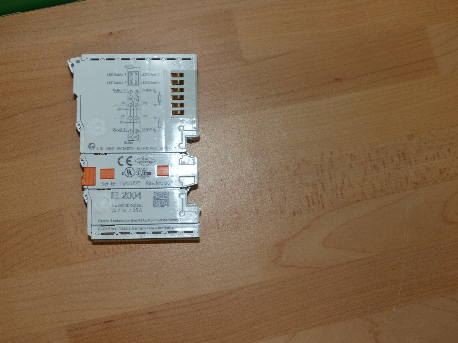 Beckhoff EL2004 // 4-Kanal-Digital-Ausgang