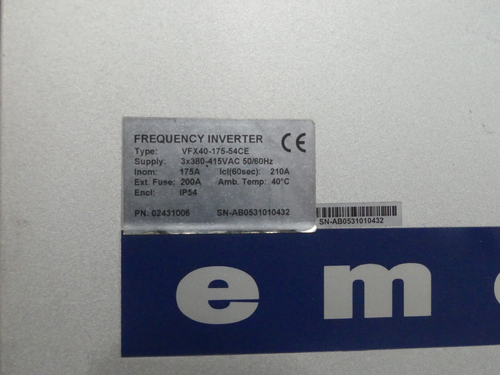 EMOTRON  VFX40-175-54CE Frequenzumrichter