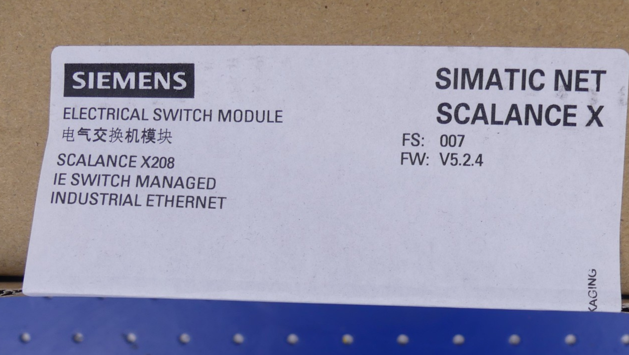 SIEMENS Scalance X208 6GK5208-0BA10-2AA3