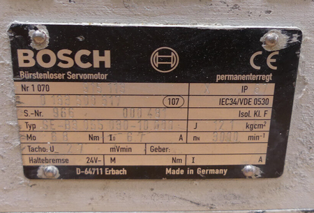 Bosch Bürstenloser Servomotor  SE-B3.055.030-10.000