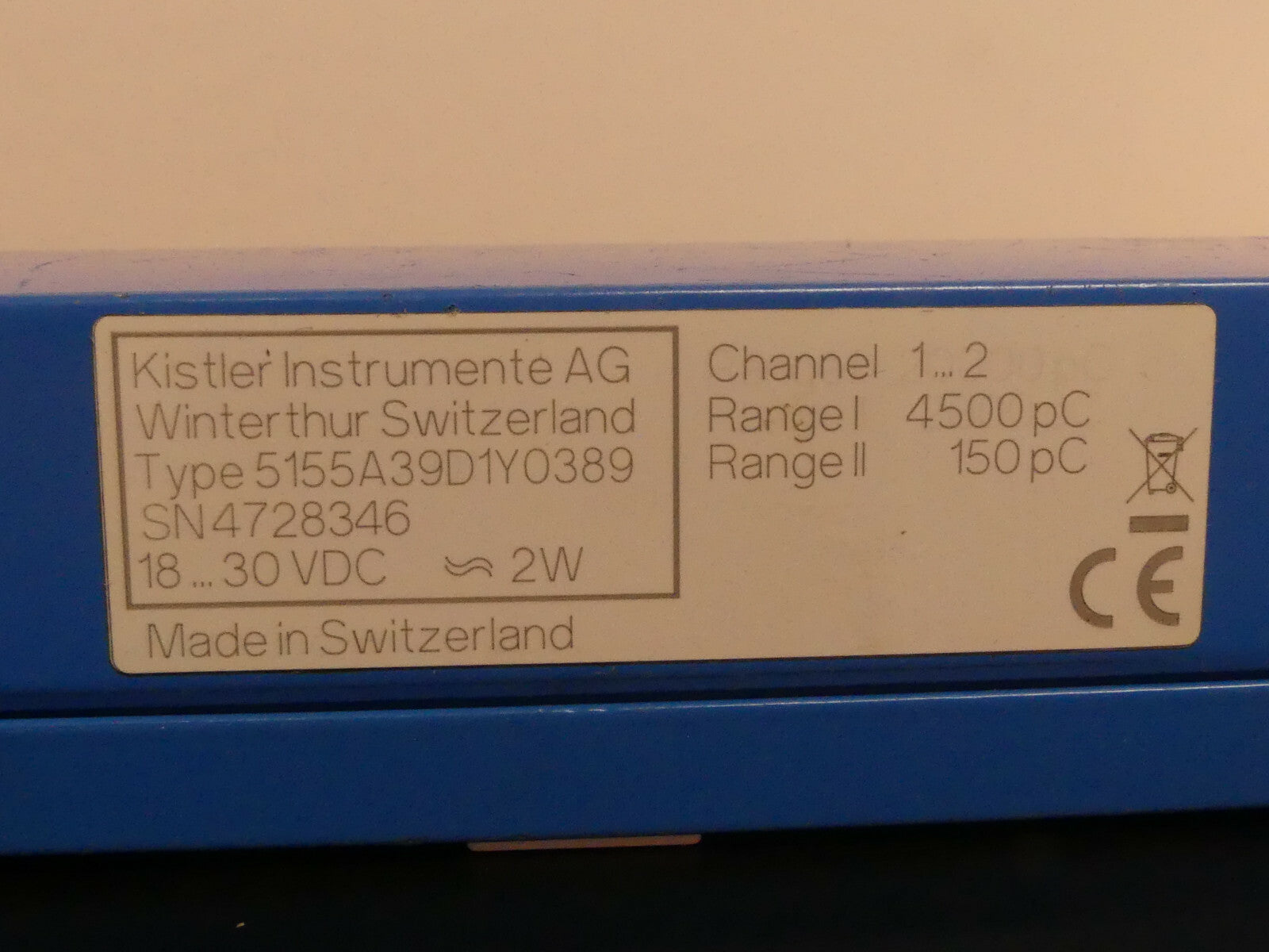 Kistler Amplifier 5155A39D1Y0389