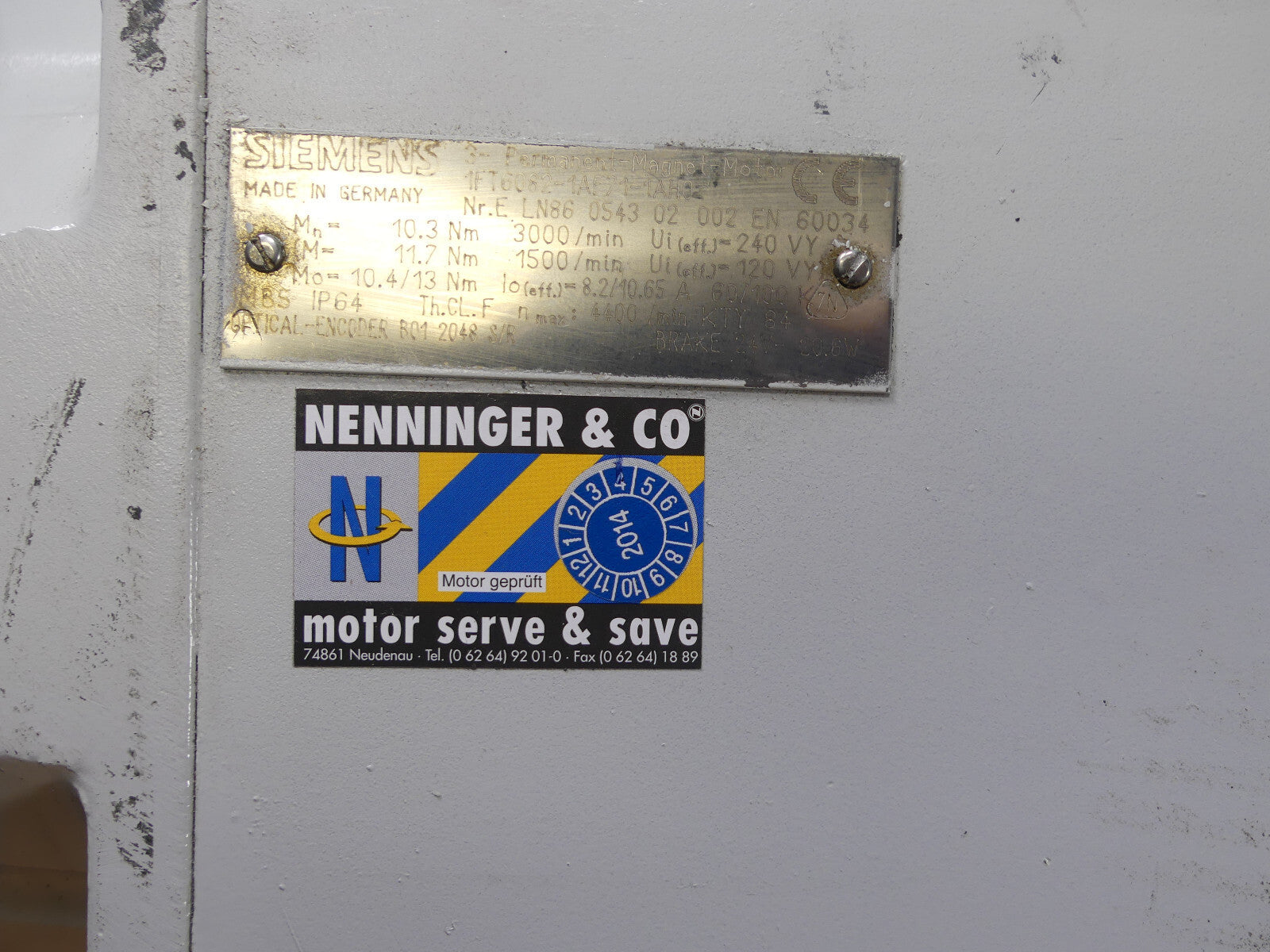 SIEMENS 1FT6082-1AF71-1AH0 1FT60821AF711AH0