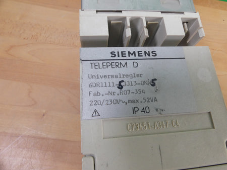Siemens Universalregler 6DR1111-5JJ13-0NN5 s.Bilder