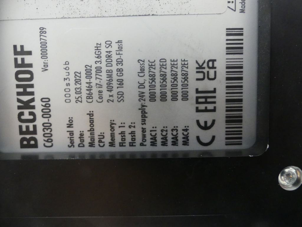 BECKHOFF C6030-0080 Neuwertig