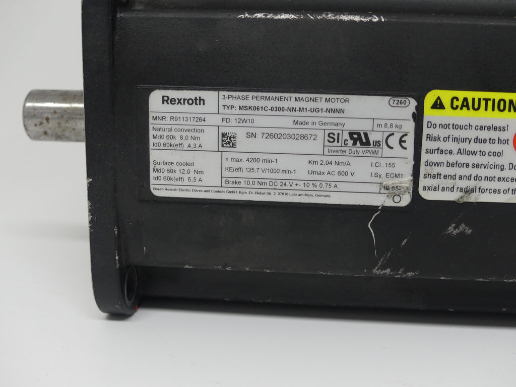 Rexroth MSK061C-0300-NN-M1-UG1-NNNN (beschädigt-s.Bilder)