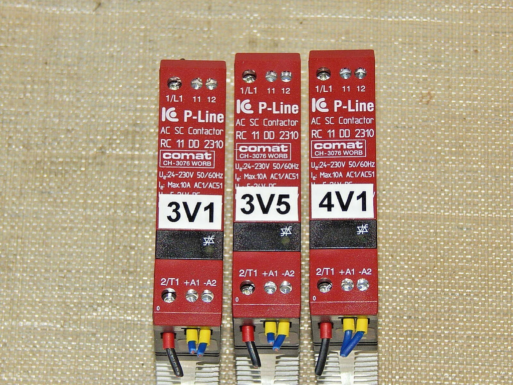  3x IC Electronic RC 11 DD 2310 Comat AC SC Contactor used