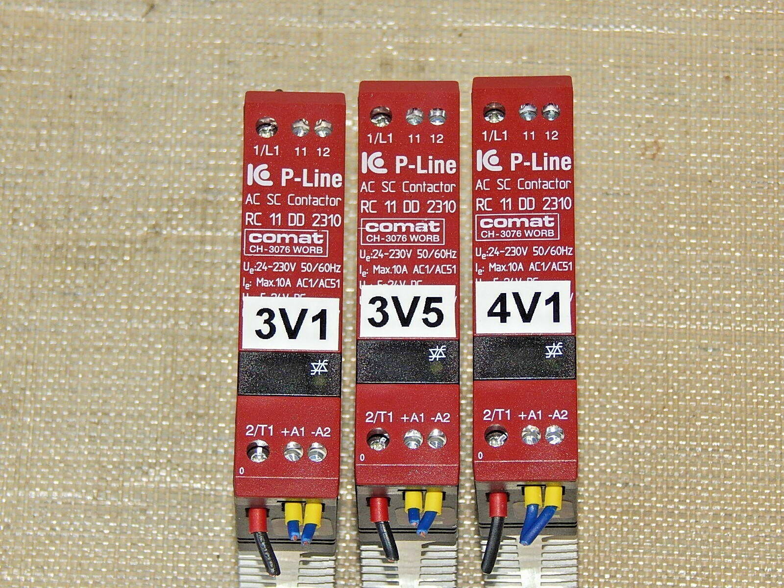  3x IC Electronic RC 11 DD 2310 Comat AC SC Contactor used