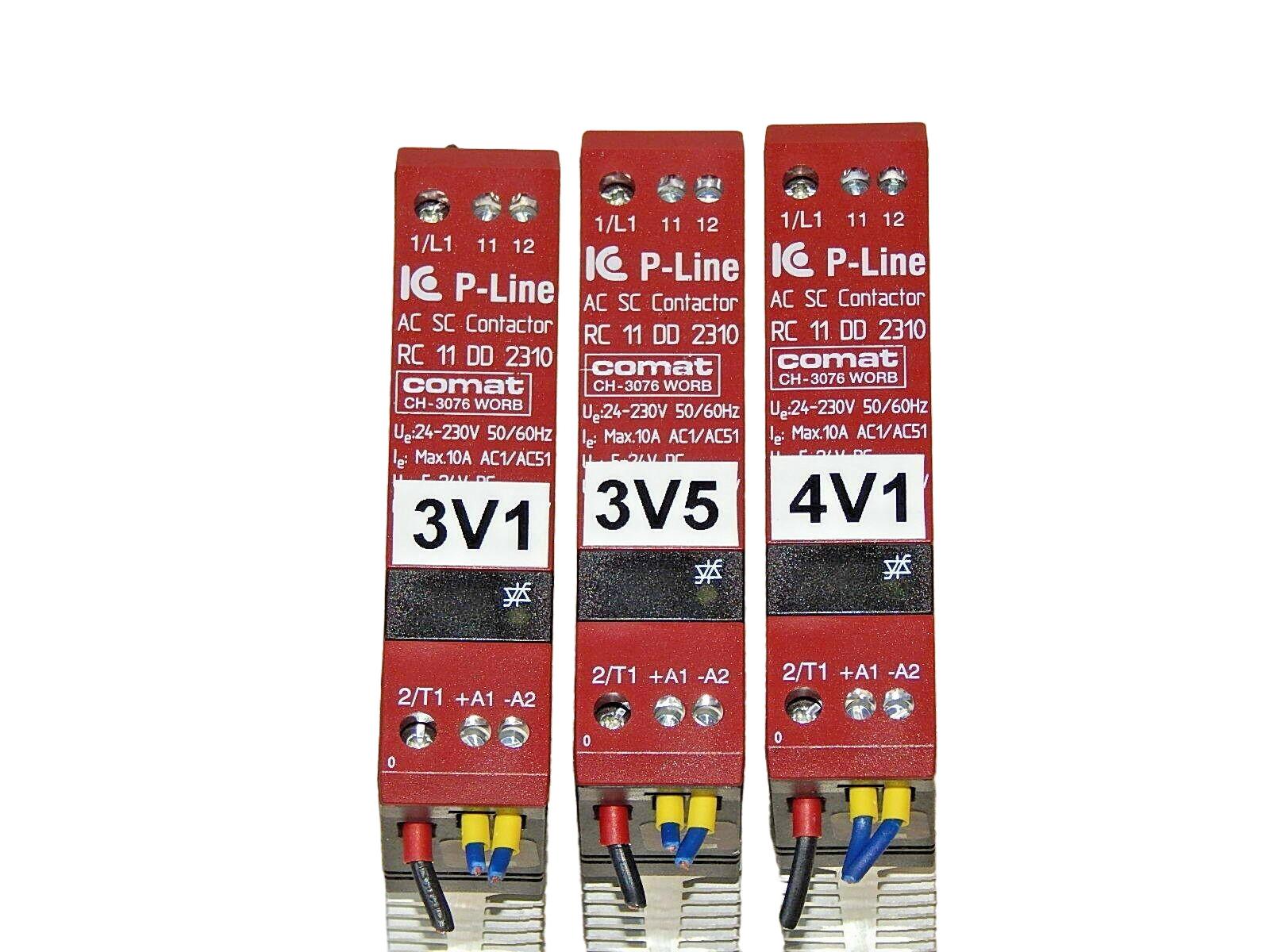 3x IC Electronic RC 11 DD 2310 Comat AC SC Contactor used