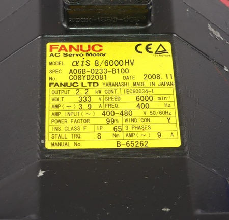 FANUC ais 8/600HV A06B-0233-B100