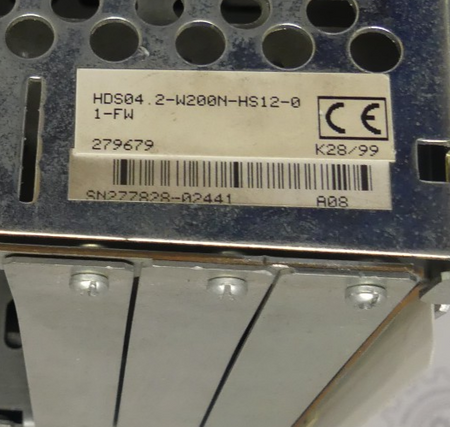 Rexroth  AC Controller  HDS04.2-W200N-HS12-01-FW  Used