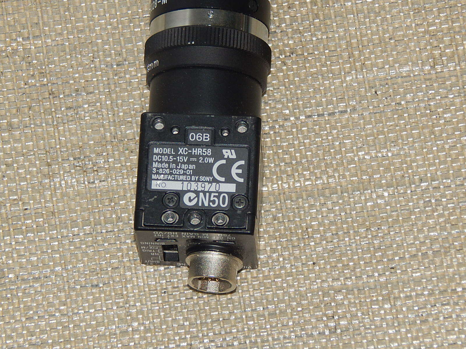  Sony CCD Videokamera Progressive Scan XC-HR58 + Pentax C5028-M  Objektiv 