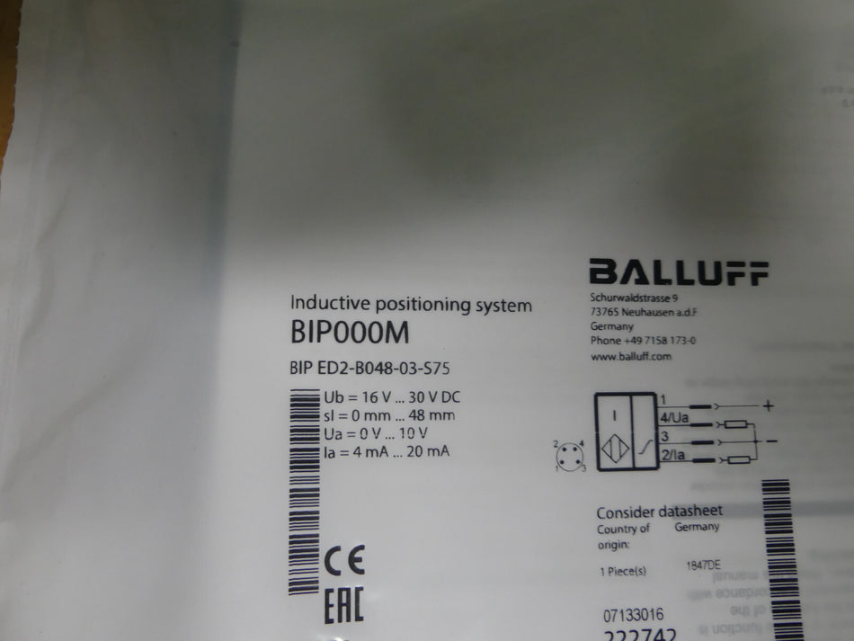 balluff  BIP000M BIP ED2-B048-03-S75