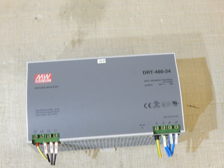 MW Mean Well   Hutschienennetzteil  DRT-480-24  Used