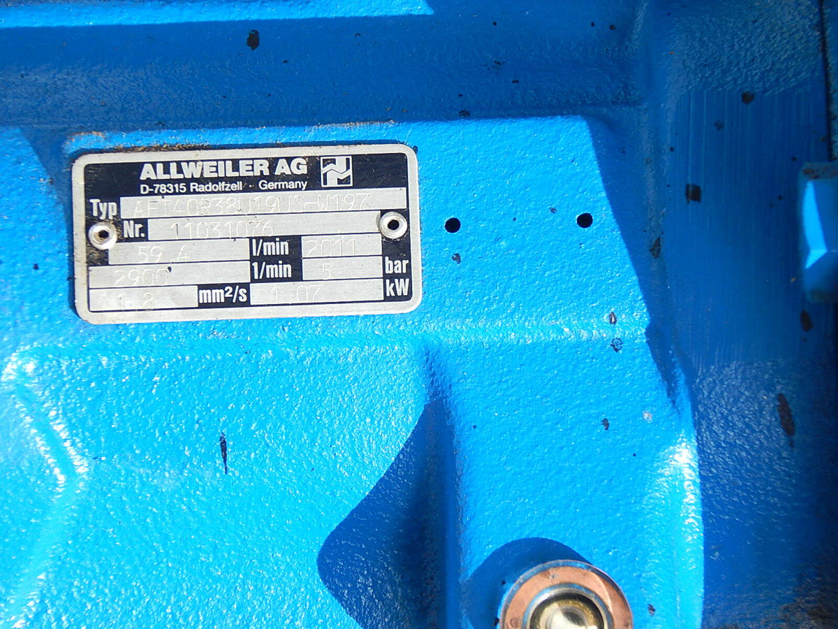 ALLWEILER AG Typ: AFT40R38U19US-W197  Dreischneckenpumpe s.Bilder Used