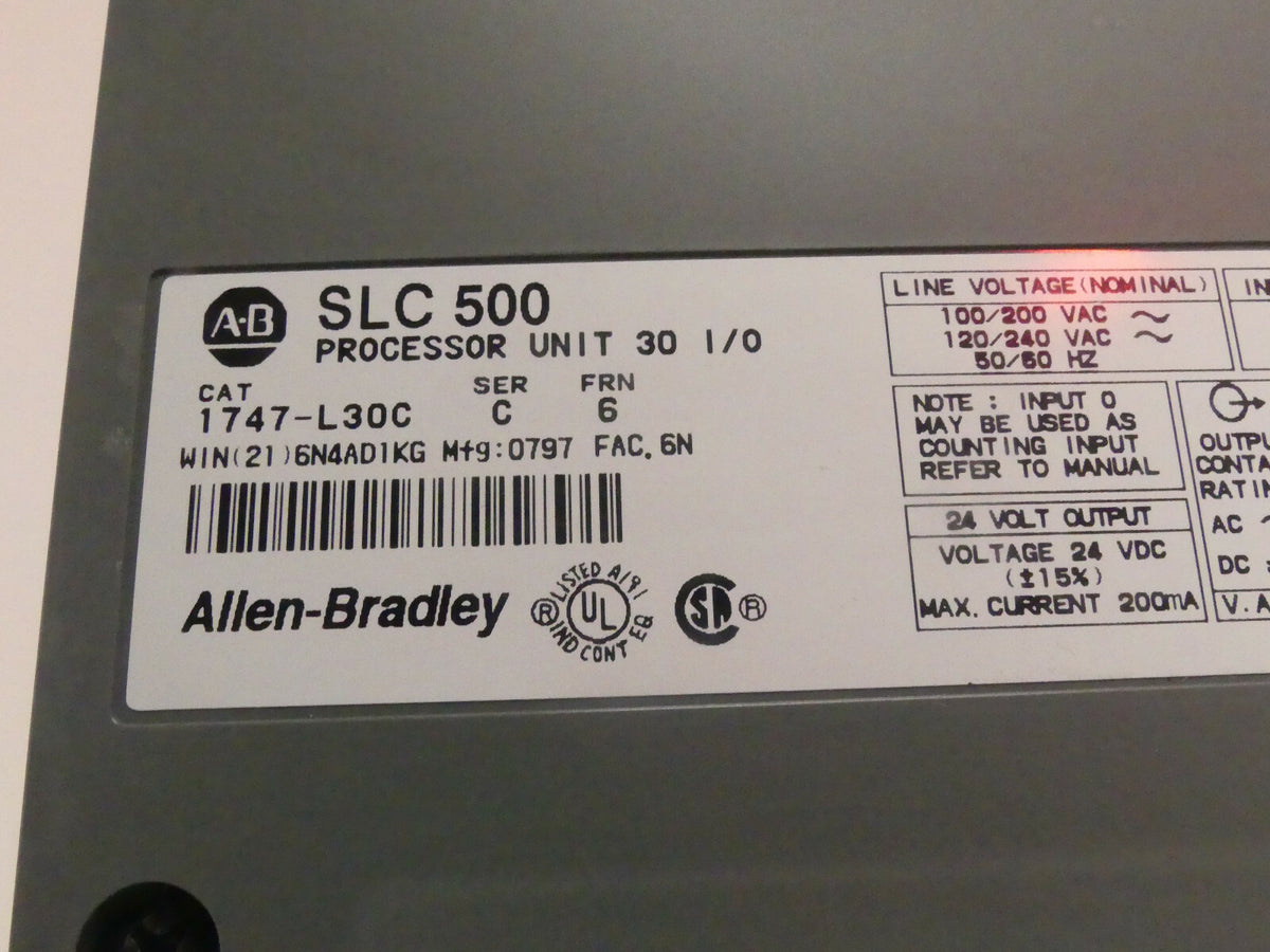 Allen Bradley 1747-L30C (Leicht beschädigt - S. Bilder)