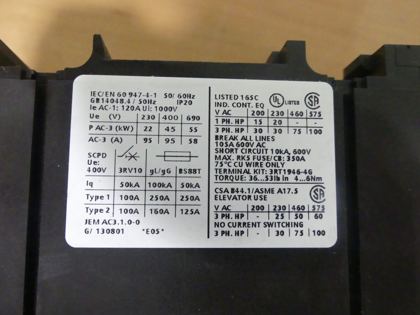 Siemens Sirius 3RT1046-1B