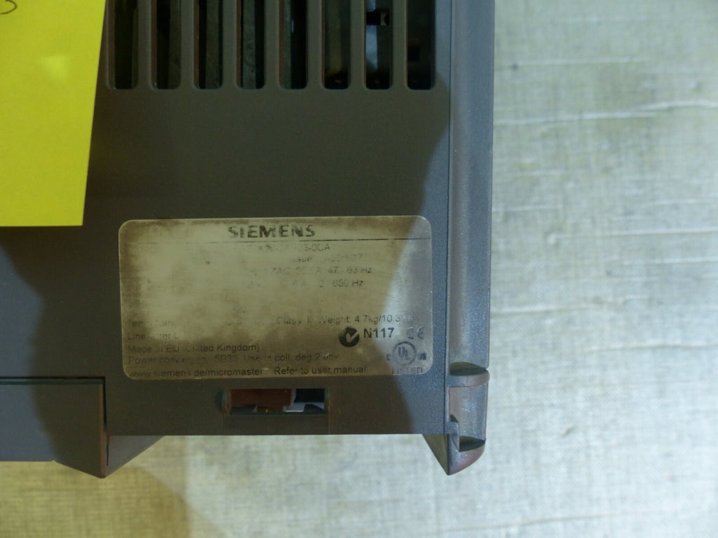 SIemens Micromaster 420 6SE6420-2AB23-0CA1