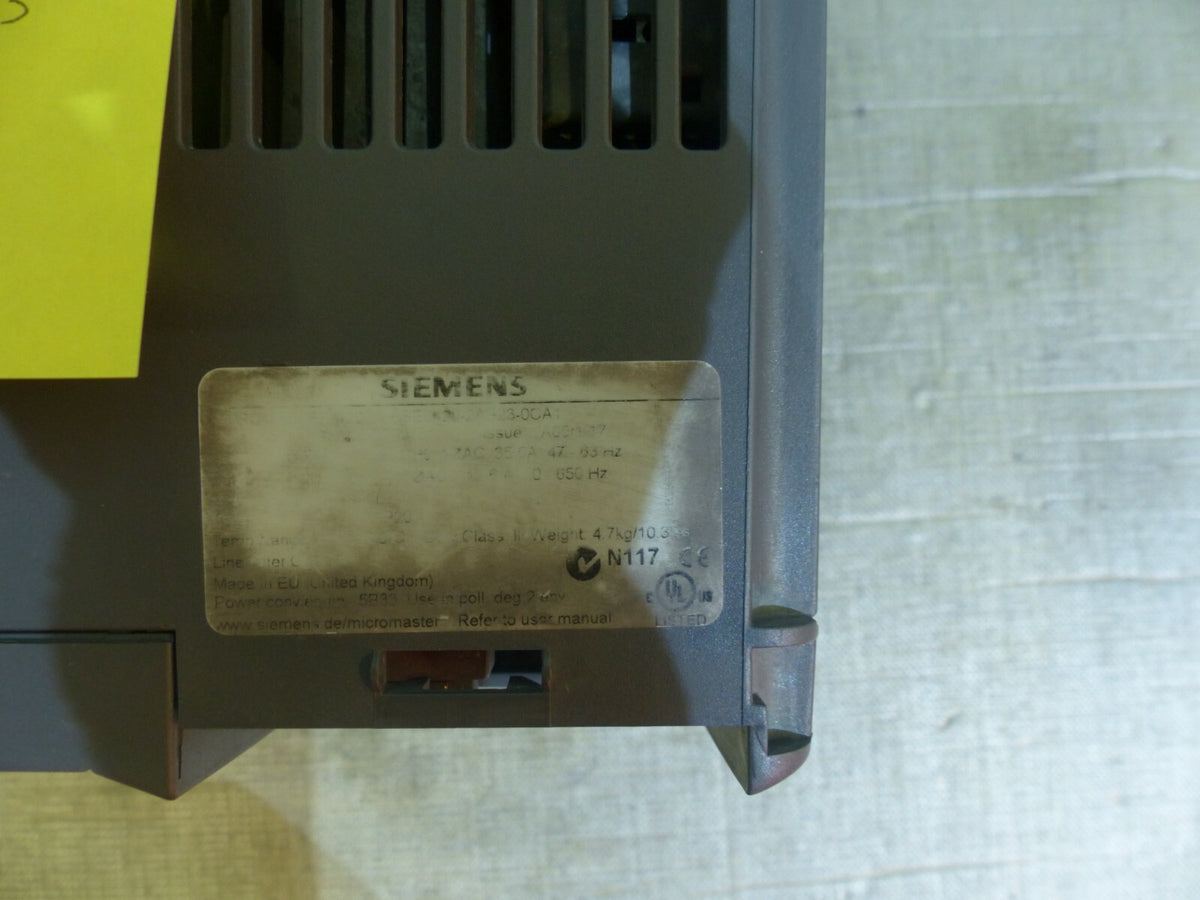 SIemens Micromaster 420 6SE6420-2AB23-0CA1