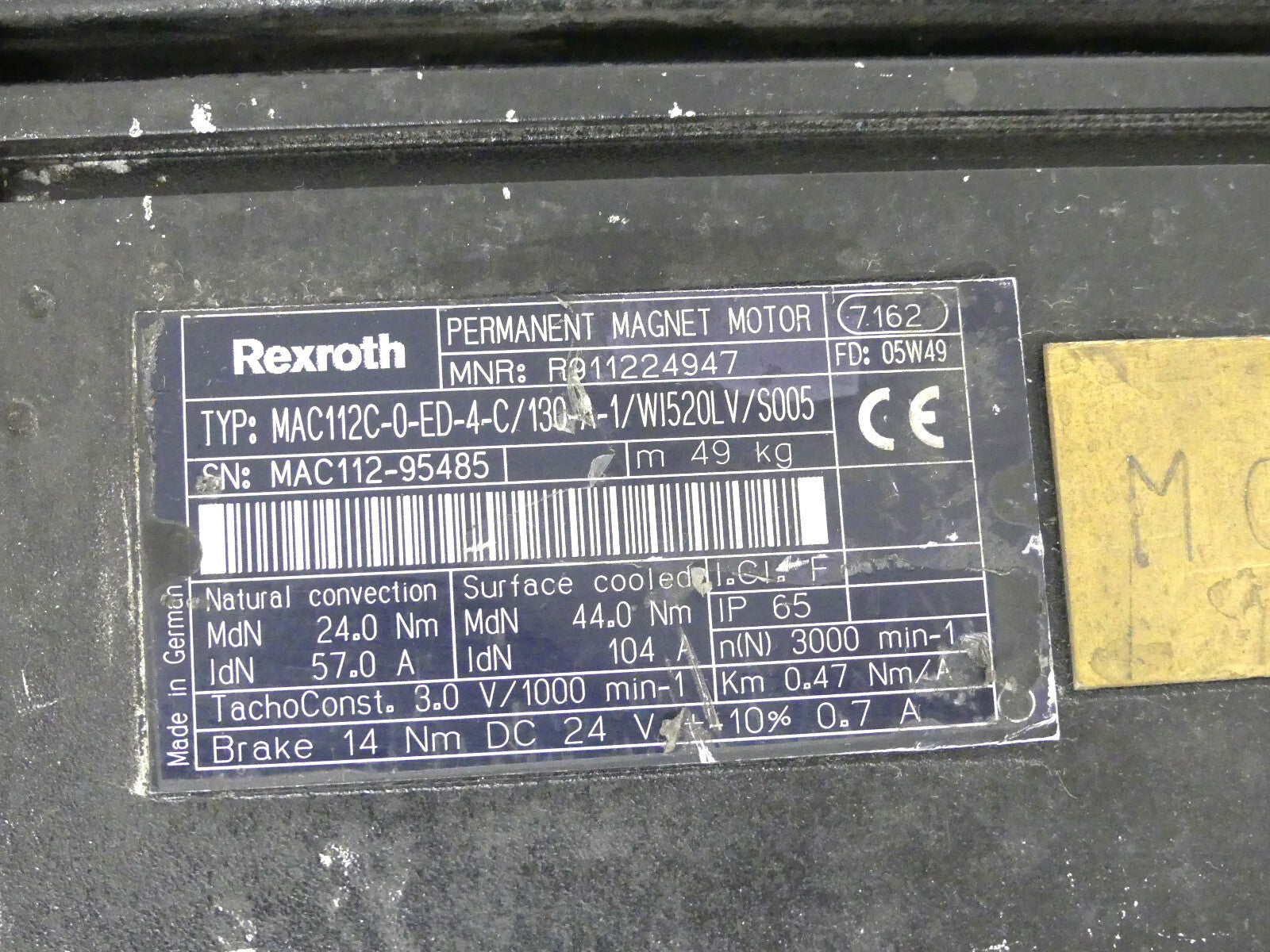 Rexroth MAC112C-0-ED-4-C/130-A-1/WI520LV/S005 (leicht beschädigt)