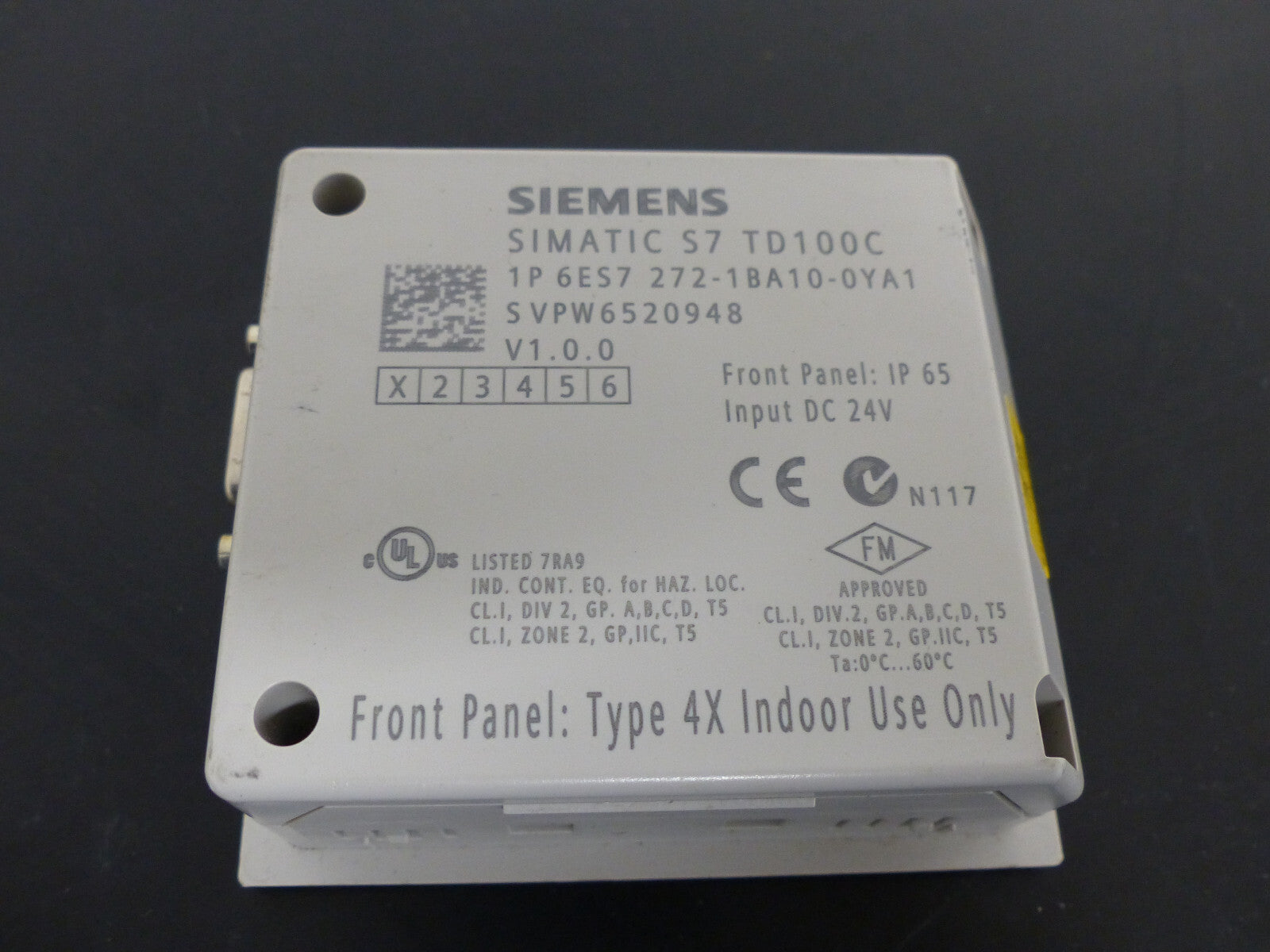 Siemens Simatic S7 TD100C 6ES7 272-1BA10-0YA1   6ES72721BA100YA1