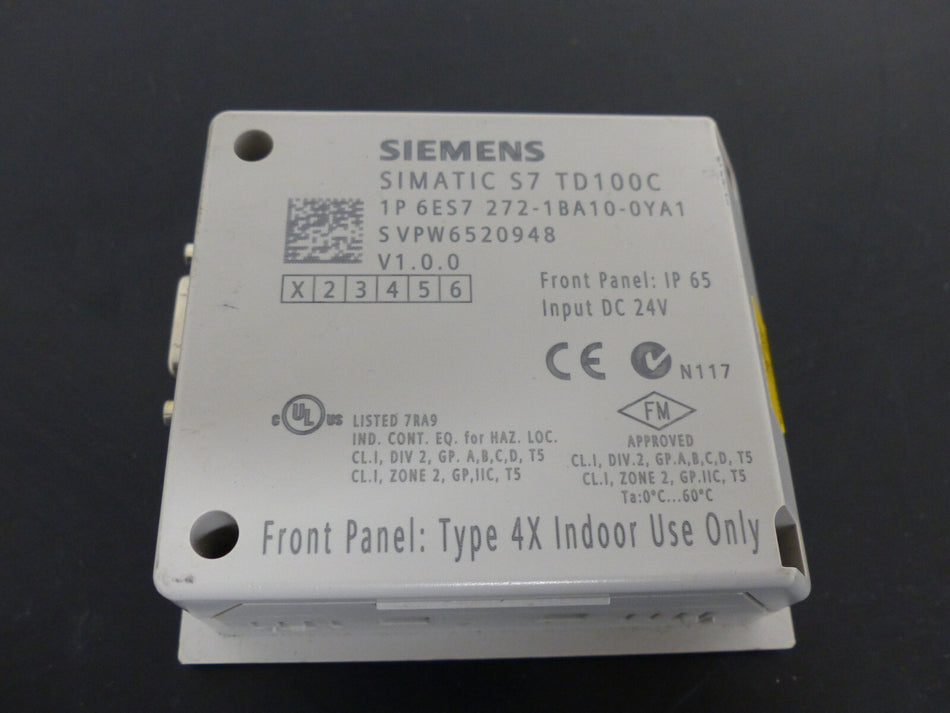 Siemens Simatic S7 TD100C 6ES7 272-1BA10-0YA1   6ES72721BA100YA1