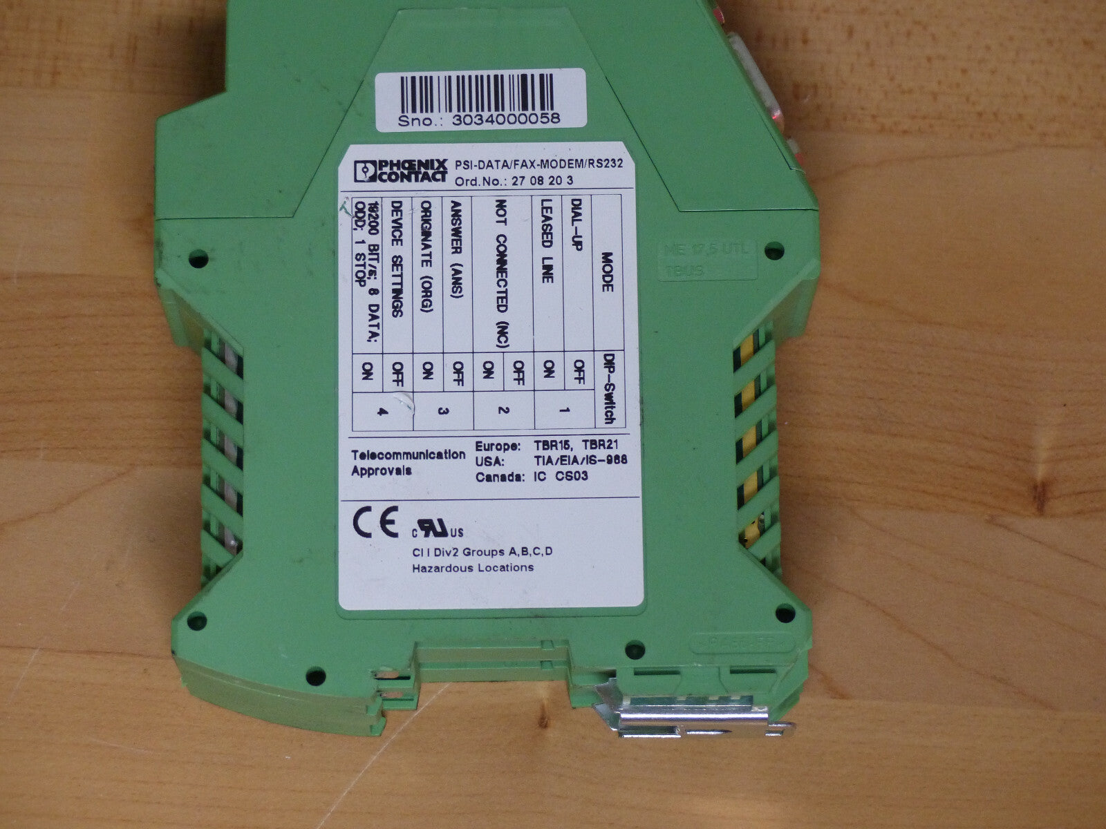 Phoenix Contact PSI-DATA/FAX Modem RS232