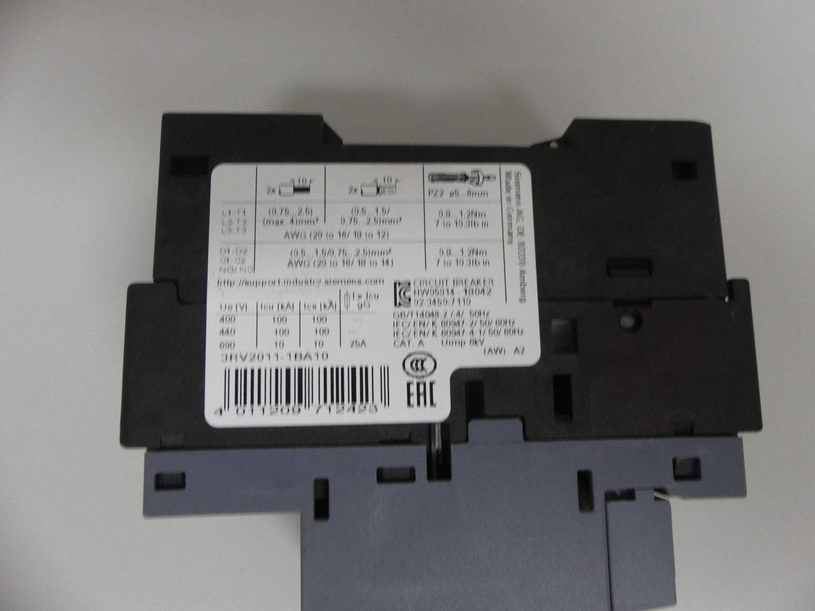 Siemens Leistungsschalter 3RV2011-1BA10