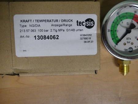 Tecsis Manometer NG/DIA  13084062  100 bar
